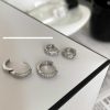 Women The Korean Fashion Earrings | Silver Hoop Earrings