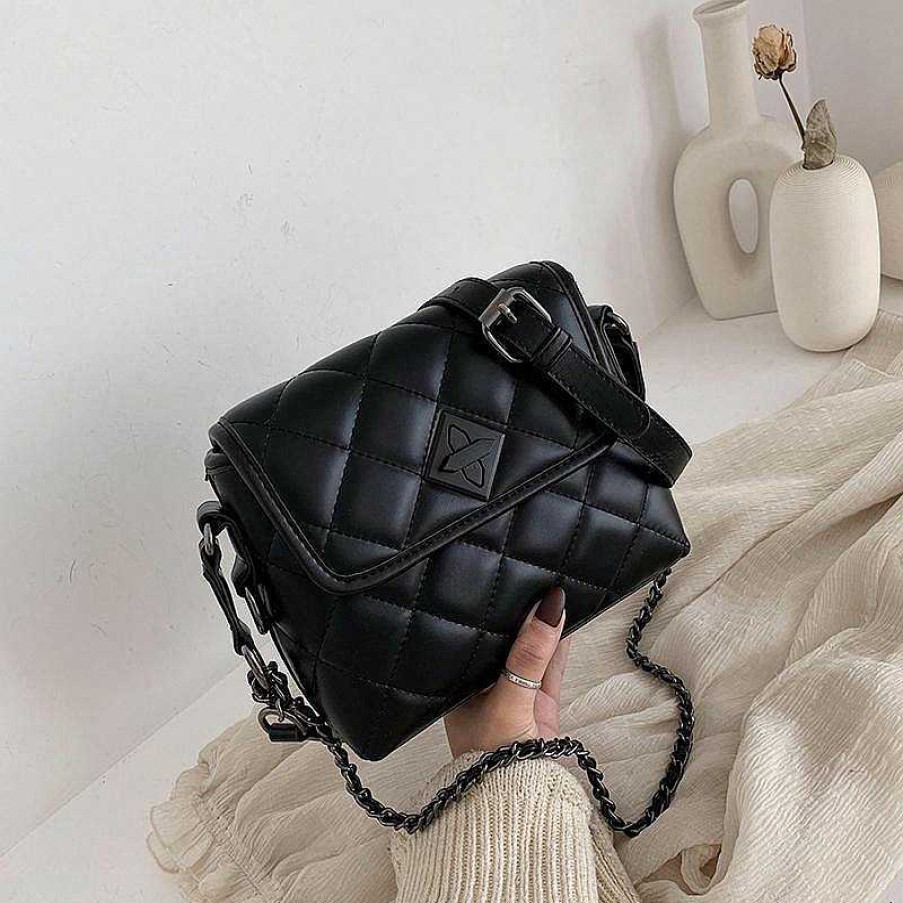 Women The Korean Fashion | Chain Quilted Bag