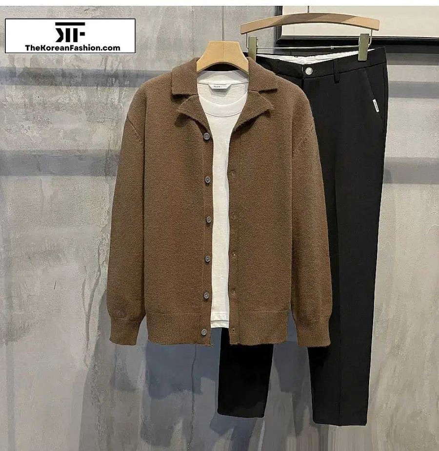 Casual Style Clothes The Korean Fashion | Slim Fit Knitted Cardigan