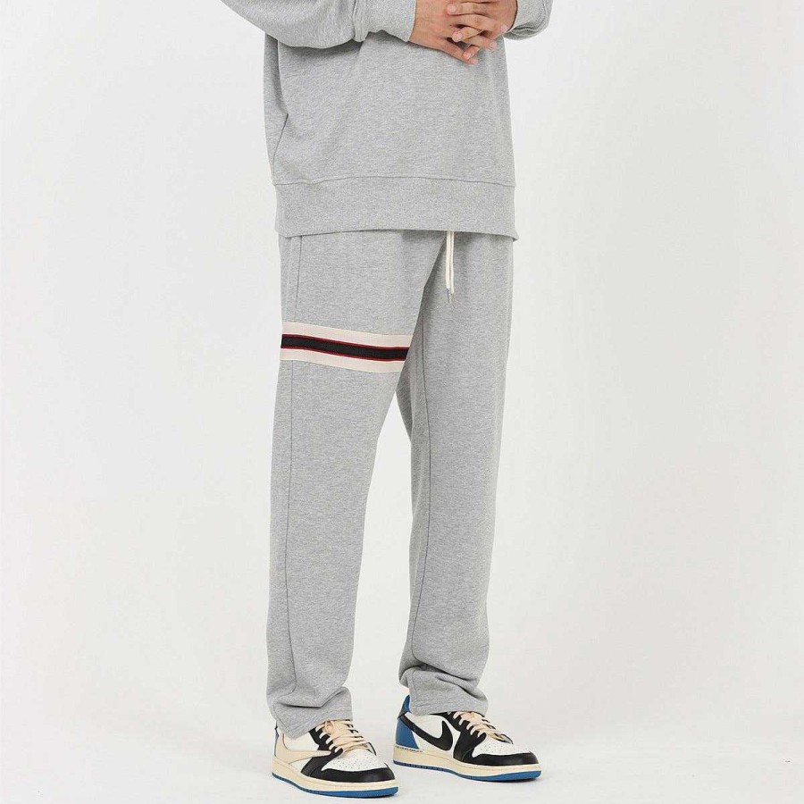 Clothing The Korean Fashion Slim Fit | Ribbon Stripe Sports Pants