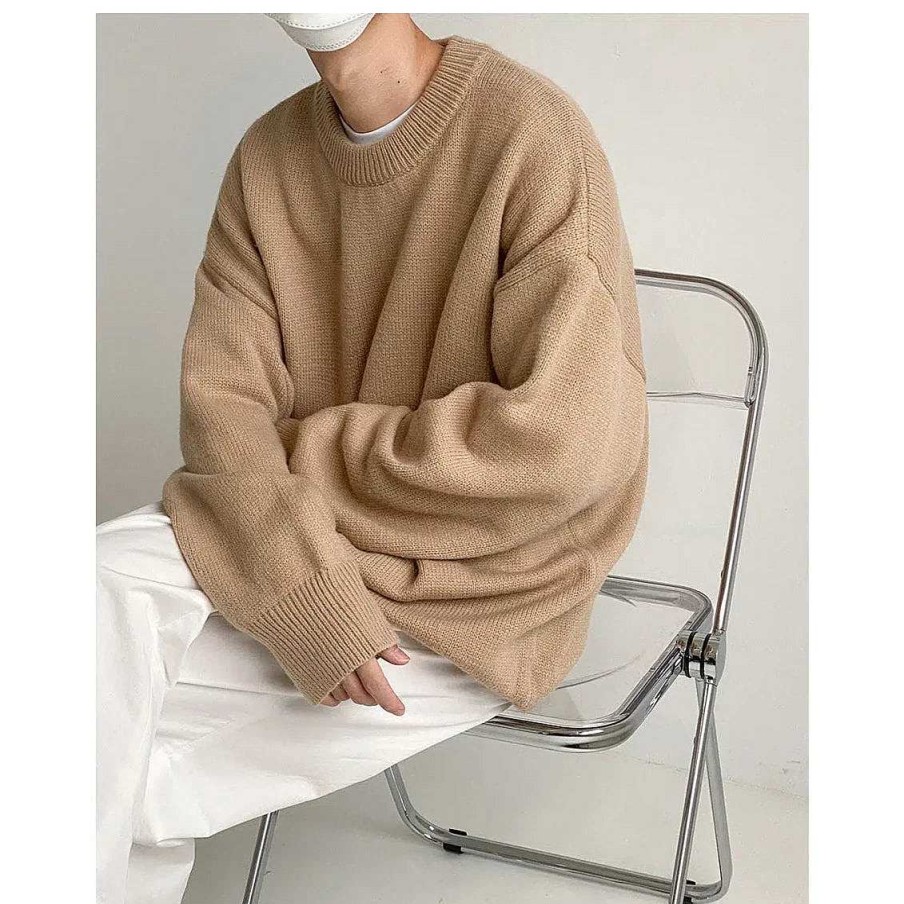 Clothing The Korean Fashion | Thickened Crew Neck Sweater