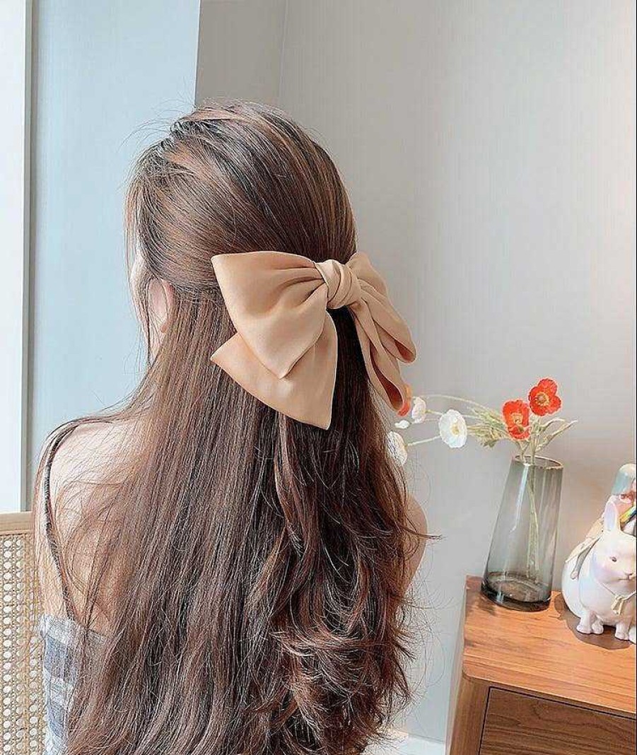 Women The Korean Fashion Hair Accessories | Big Bow-Knot Hairpin