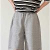 Clothing The Korean Fashion Shorts | Wide Leg Sports Shorts Grey