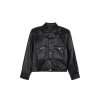 Clothing The Korean Fashion | Faux Leather Biker Jacket