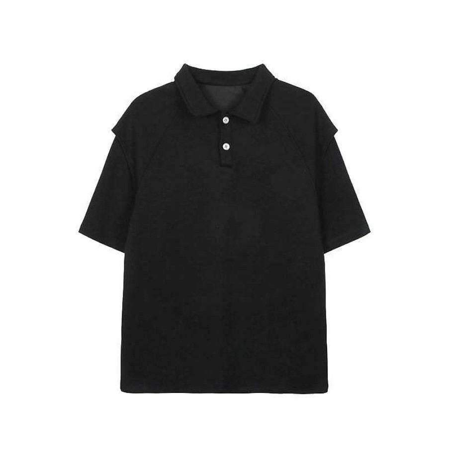 Clothing The Korean Fashion | Two-Piece Lapel Polo Shirt