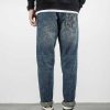 Clothing The Korean Fashion Jeans | Washed Embroidery Jeans Blue