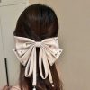 Women The Korean Fashion Hair Accessories | Big Bow Snap Hair Clip