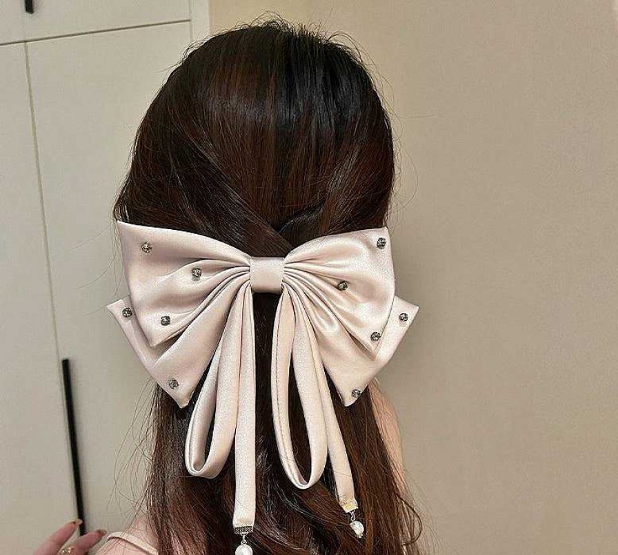 Women The Korean Fashion Hair Accessories | Big Bow Snap Hair Clip