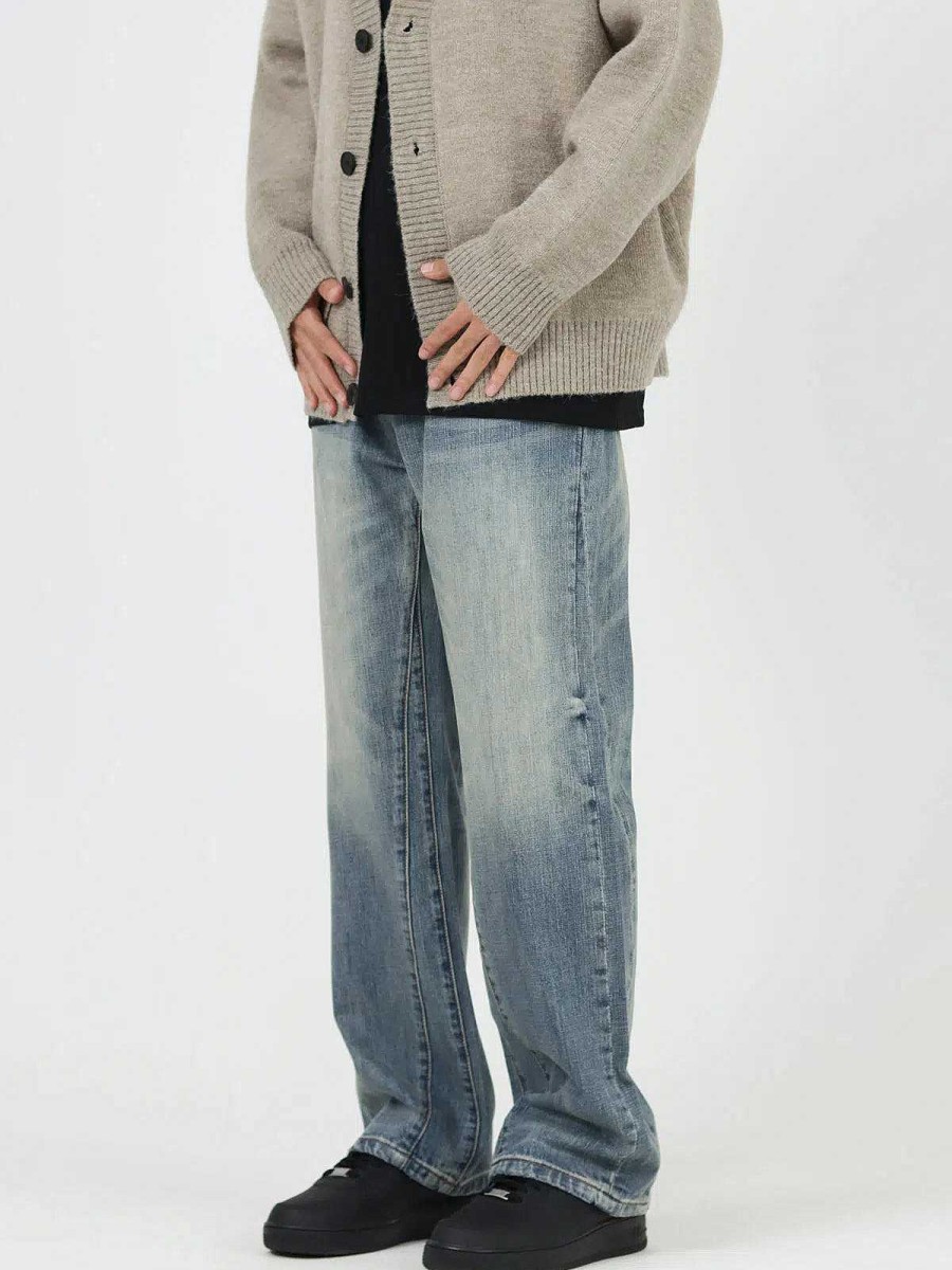 Clothing The Korean Fashion Jeans | Relaxed Fit Straight-Leg Jeans