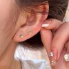 Women The Korean Fashion Earrings | Heart Stud Earrings