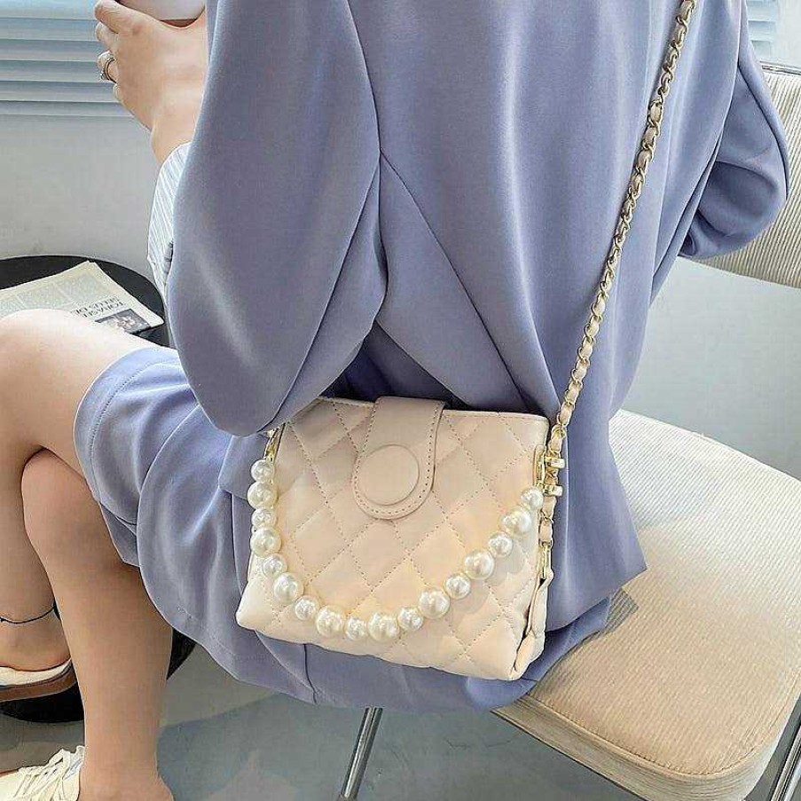 Women The Korean Fashion | Pearl Chain Shoulder Bag