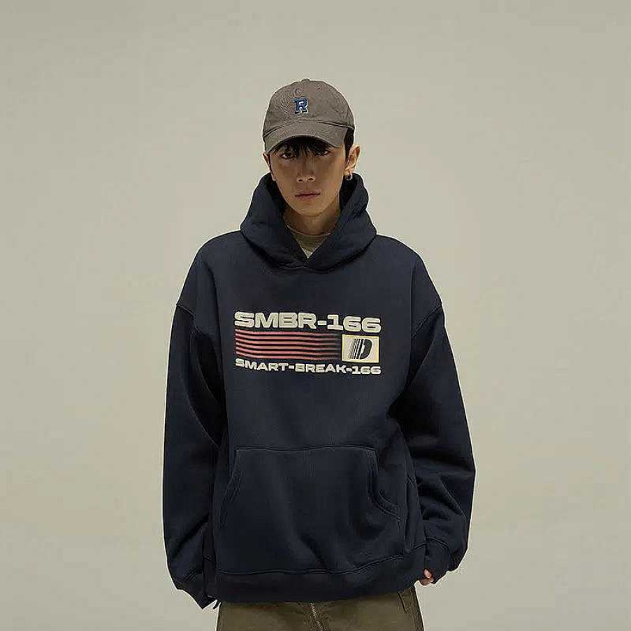 Clothing The Korean Fashion | Retro Printed Hooded Sweatshirt