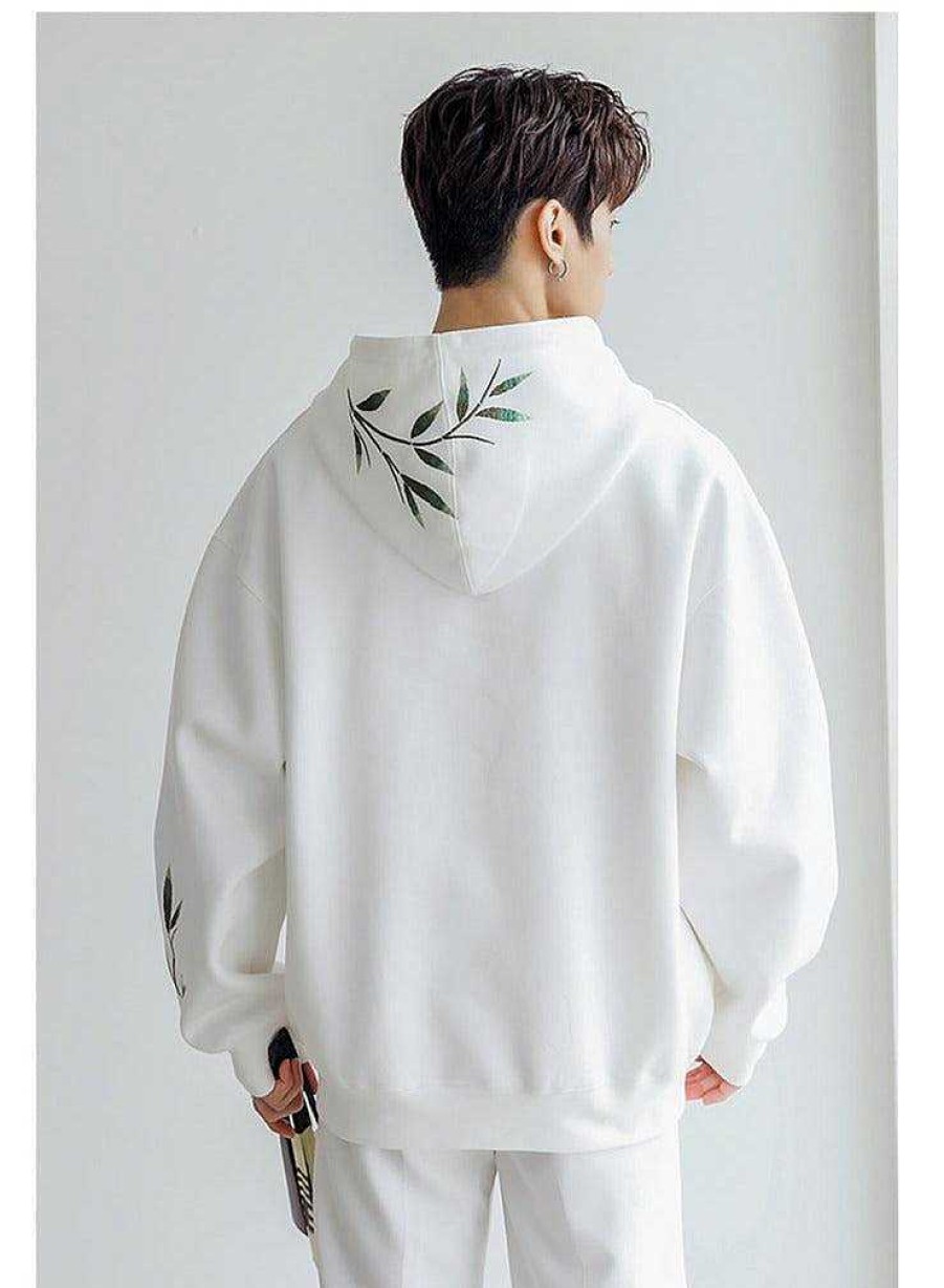 Clothing The Korean Fashion | Bamboo Embroidery Hoodie