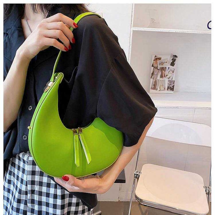 Women The Korean Fashion | Faux Leather Hobo Shoulder Bag