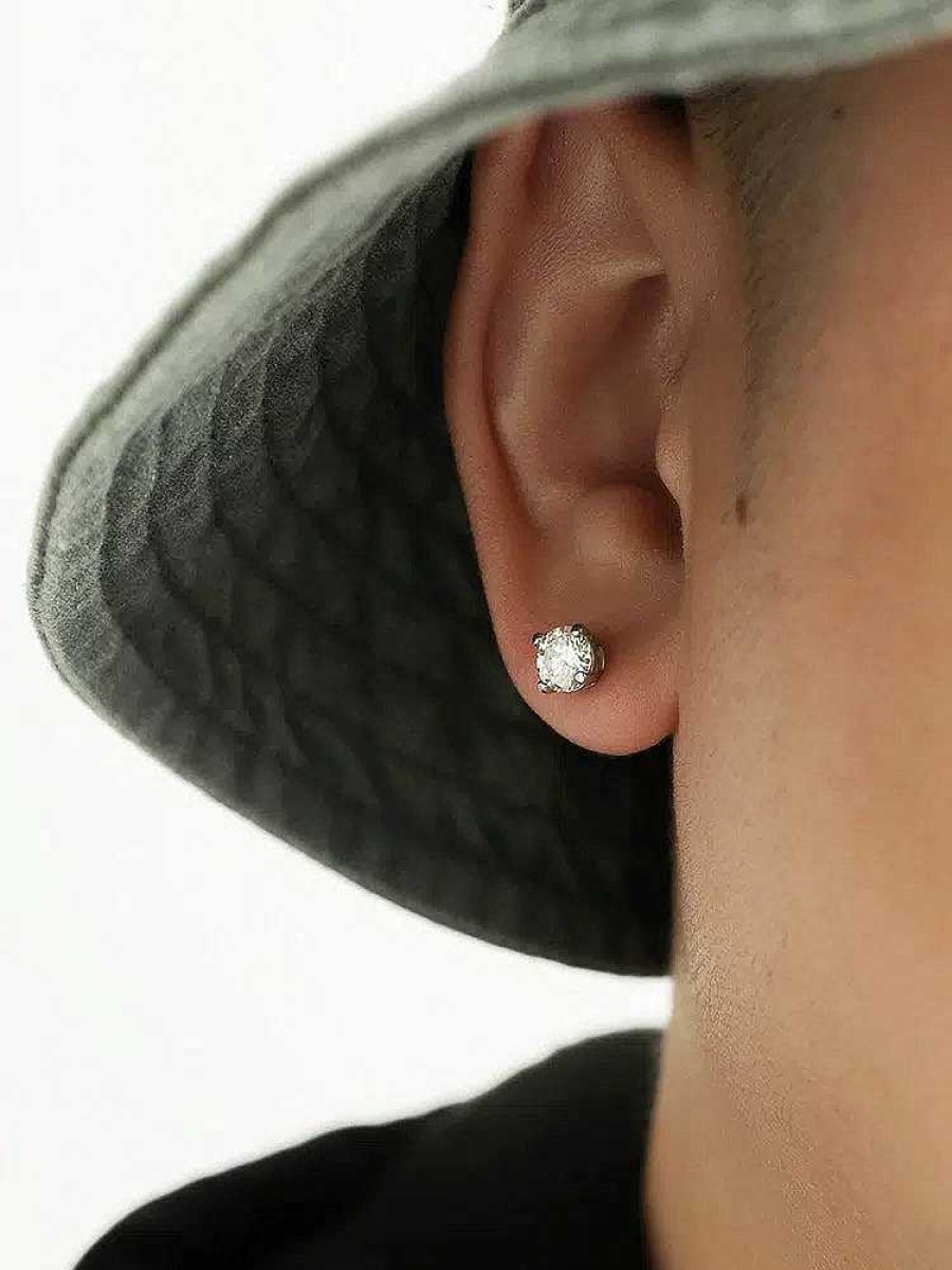 Accs & Bags & Shoes The Korean Fashion | White Moissanite Earrings