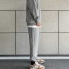 Clothing The Korean Fashion Slim Fit | Drawstring Crotch Beam Pants Plus Velvet