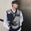 Clothing The Korean Fashion | Portrait V-Neck Knitted Vest