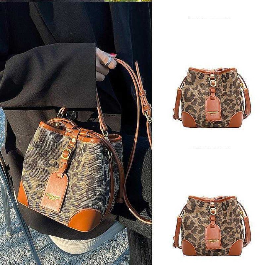 Women The Korean Fashion | Leopard Bucket Bag