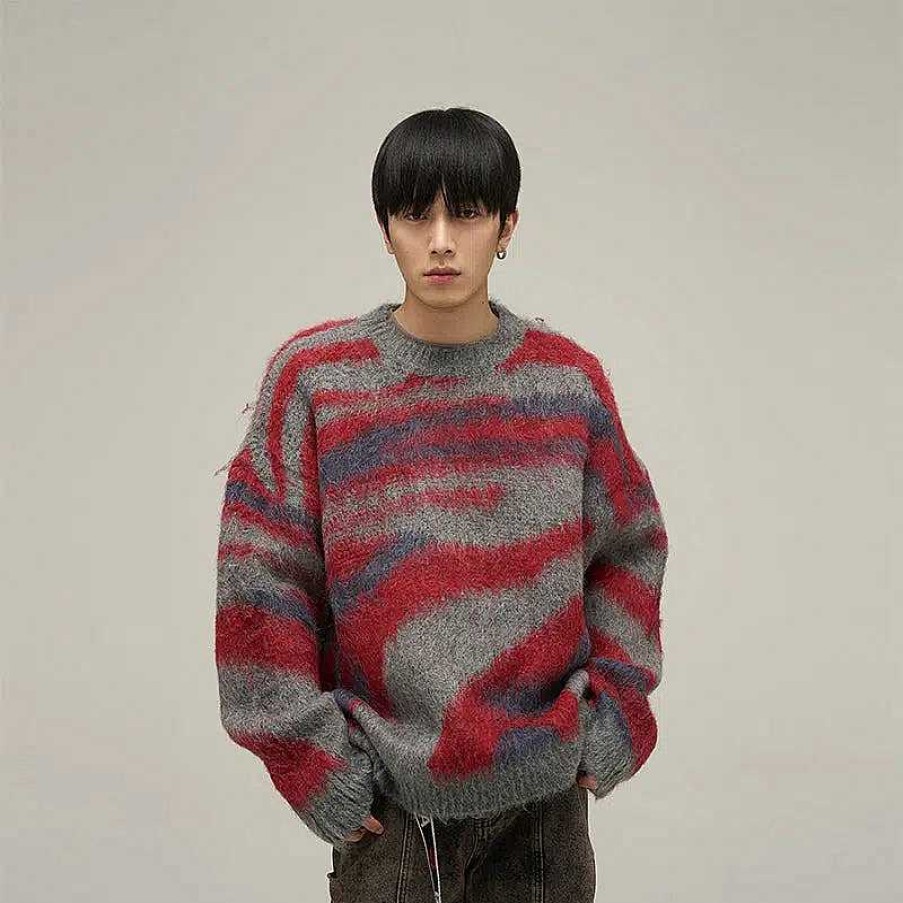 Clothing The Korean Fashion | Mohair Round Neck Sweater