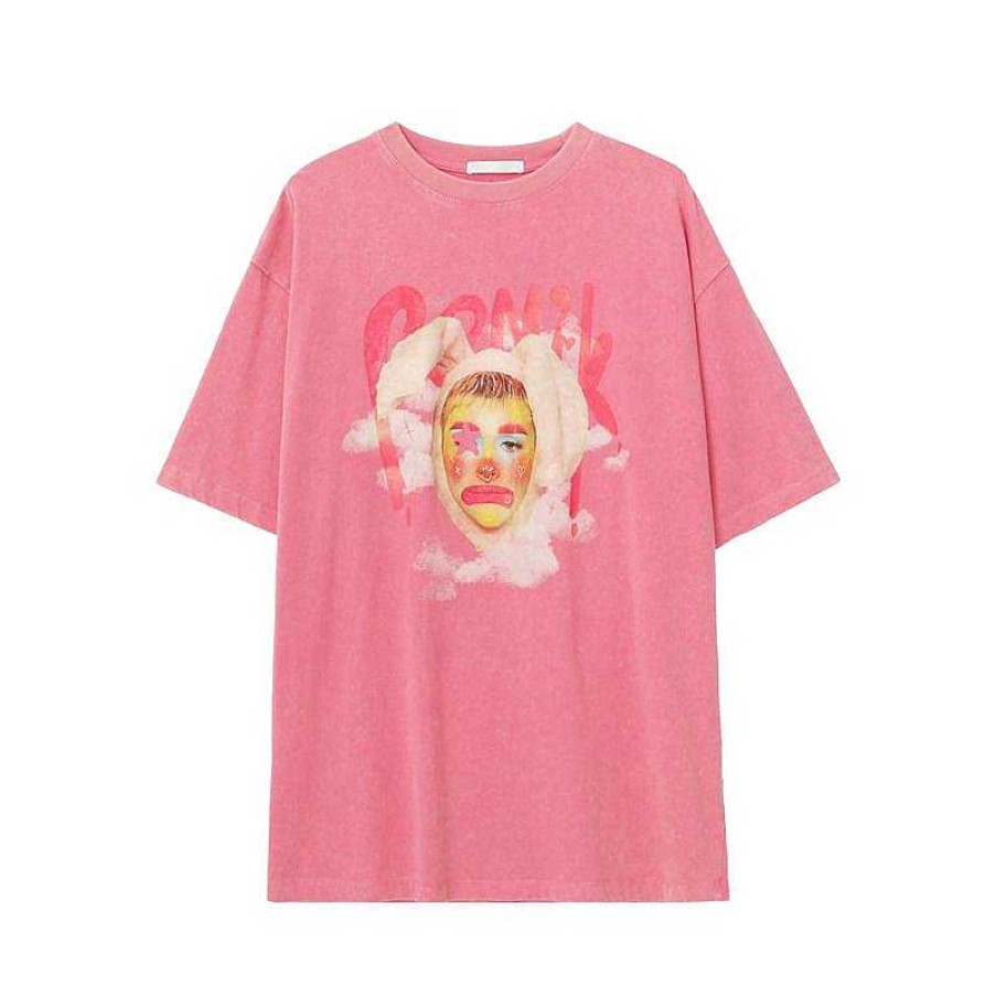 Clothing The Korean Fashion | Clown Graphic T-Shirt