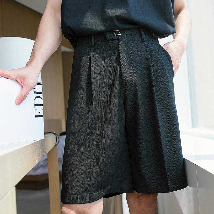 Clothing The Korean Fashion Shorts | Elastic Waist Pleated Shorts