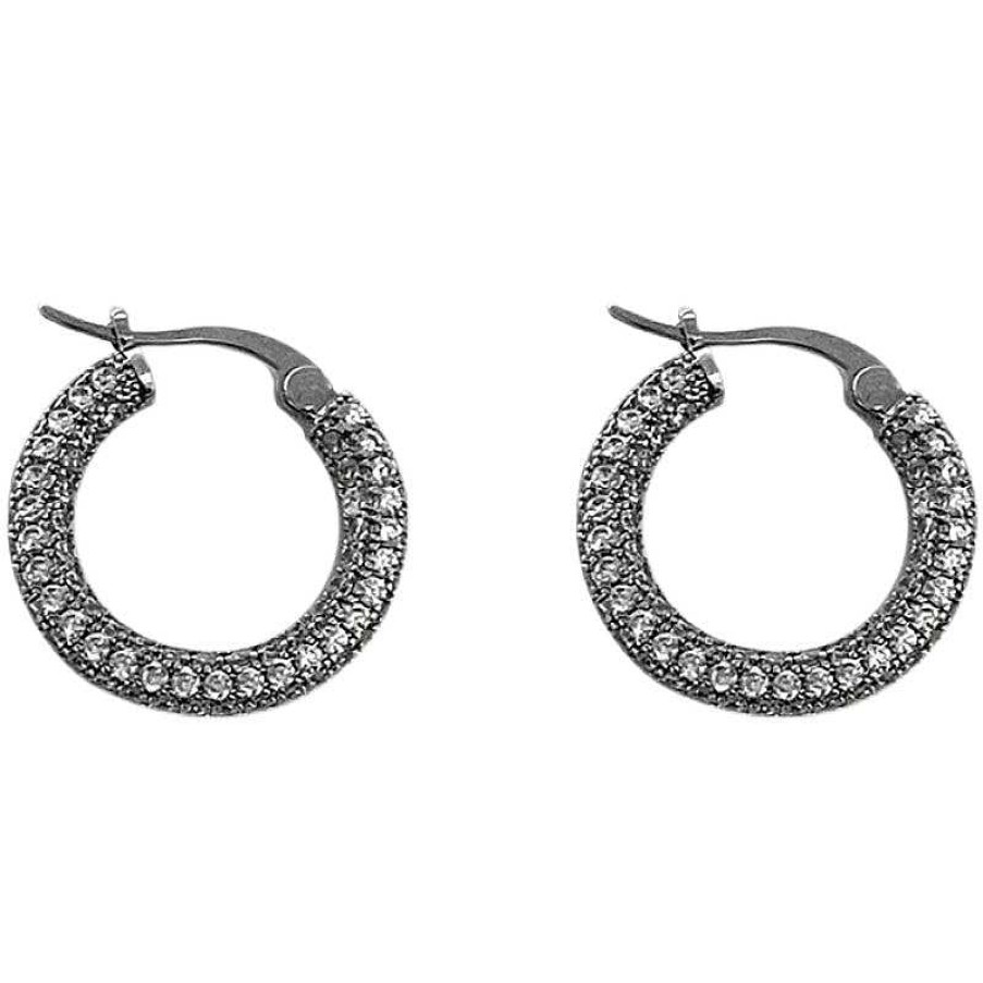 Women The Korean Fashion Earrings | Zircon Hoop Earrings