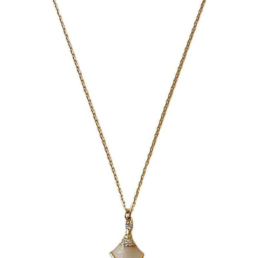 Women The Korean Fashion Necklaces | Ginkgo Leaf Necklace Gold