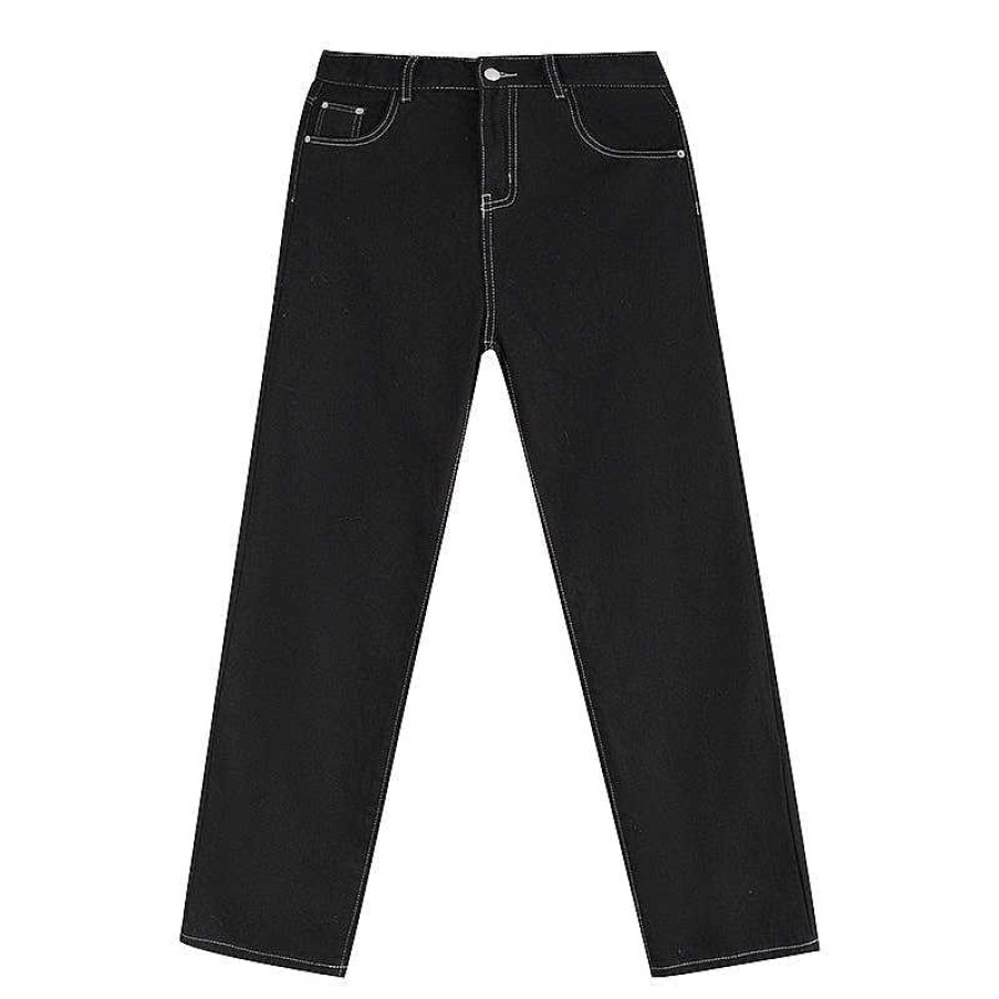 Clothing The Korean Fashion Jeans | Washed Denim Pants