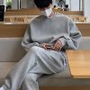 Clothing The Korean Fashion | Round Neck Pullover & Pants Tracksuit