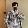 Clothing The Korean Fashion | Hooded Checked Jacket