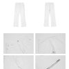 Clothing The Korean Fashion Jeans | White Slim Fit Straight Jeans