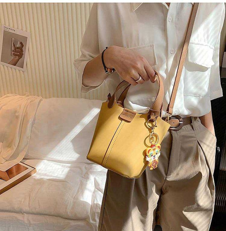 Women The Korean Fashion | Top Handle Bucket Bag