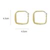 Women The Korean Fashion Earrings | Oversized Square Metal Earrings