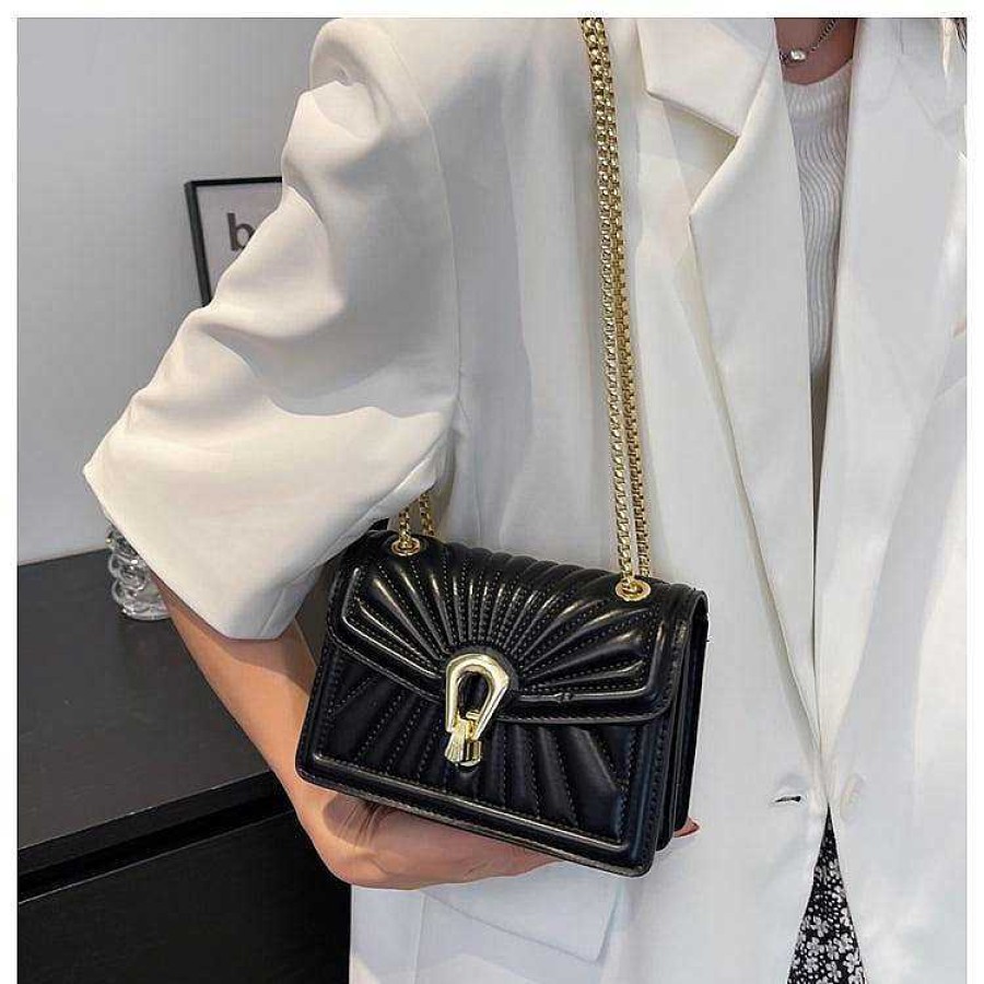 Women The Korean Fashion | Chain Flap Shoulder Bag