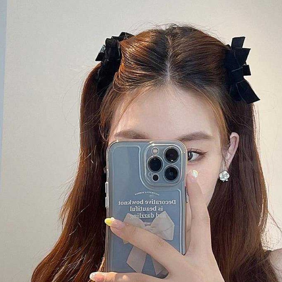 Women The Korean Fashion Hair Accessories | Bow-Knot Hair Claw Clip Black Hair Claw Clip