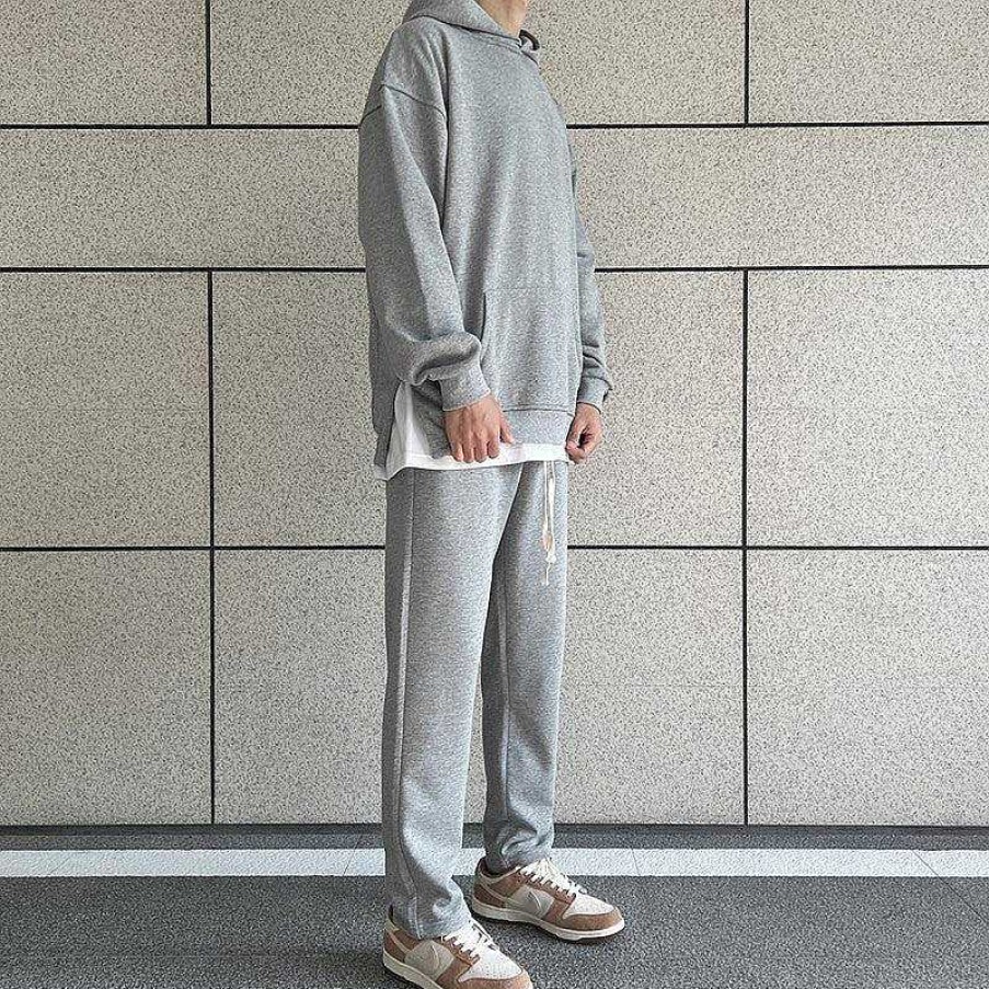 Clothing The Korean Fashion Slim Fit | Oversize Side Slit Hooded Sweater