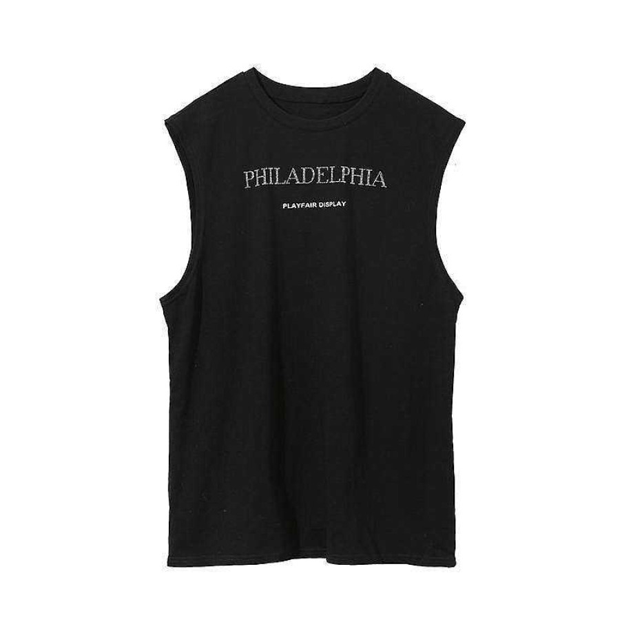 Clothing The Korean Fashion | Diamond Letter Vest