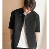 Clothing The Korean Fashion | Short Sleeve Jacket Black