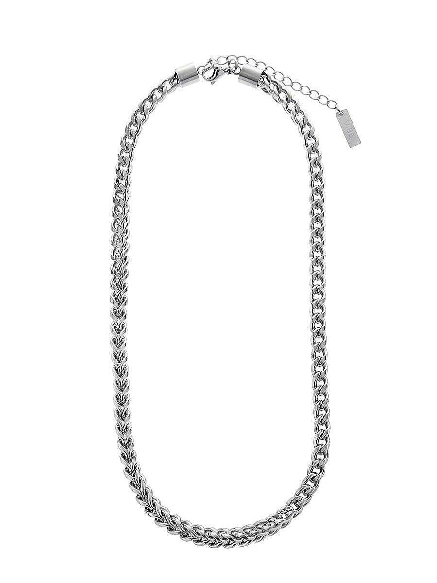 Accs & Bags & Shoes The Korean Fashion | Cuban Chain Titanium Steel Necklace Silver