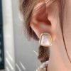 Women The Korean Fashion Earrings | Pearl Earrings Gold