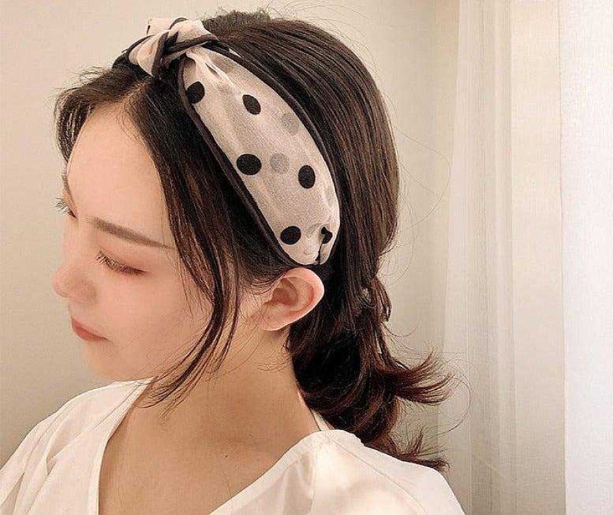 Women The Korean Fashion Hair Accessories | Polka Dot Headband