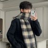 Clothing The Korean Fashion | Striped Plaid Scarf