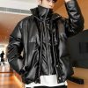 Clothing The Korean Fashion | Two Piece Pu Leather Down Jacket