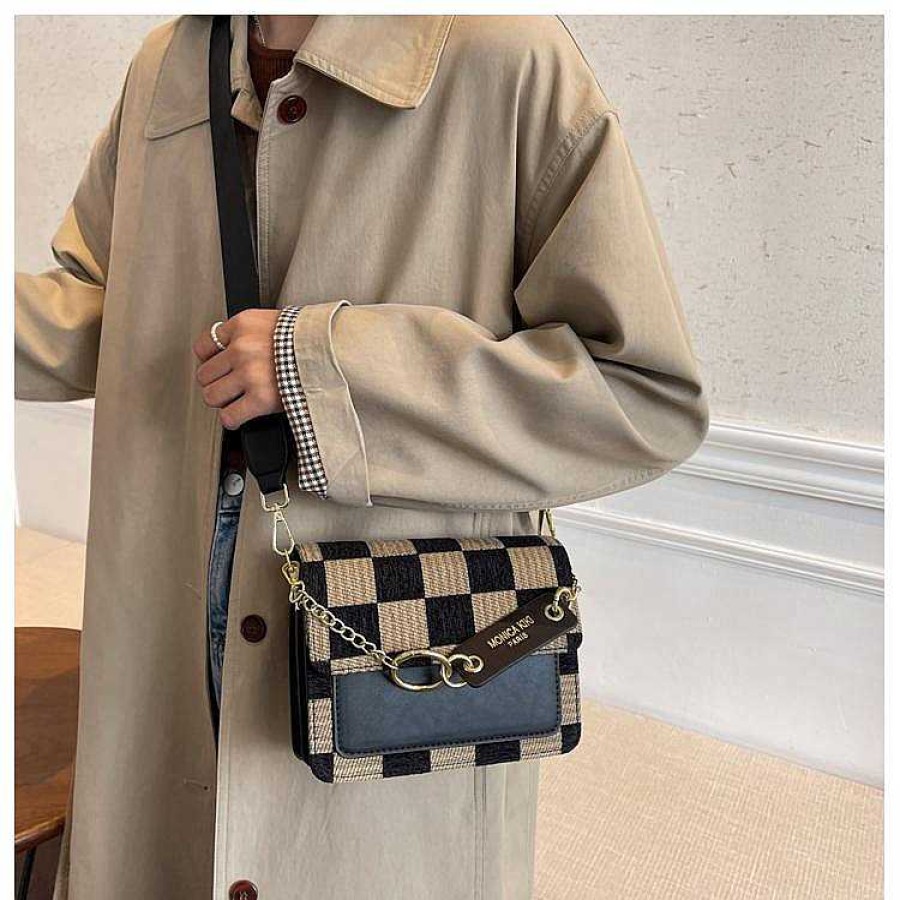 Women The Korean Fashion | Checkerboard Messenger Bag