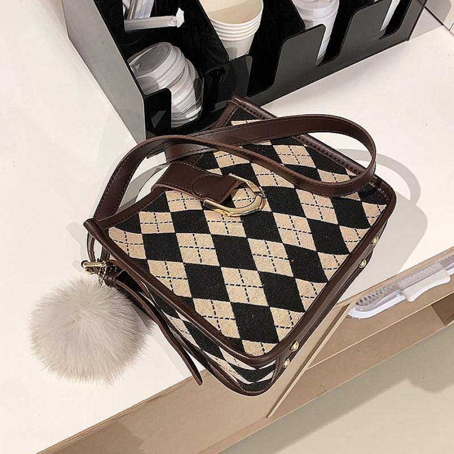 Women The Korean Fashion | Fashion Plaid Shoulder Bag