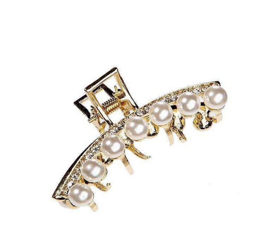 Women The Korean Fashion Hair Accessories | Pearl Flower Hair Claw Clip