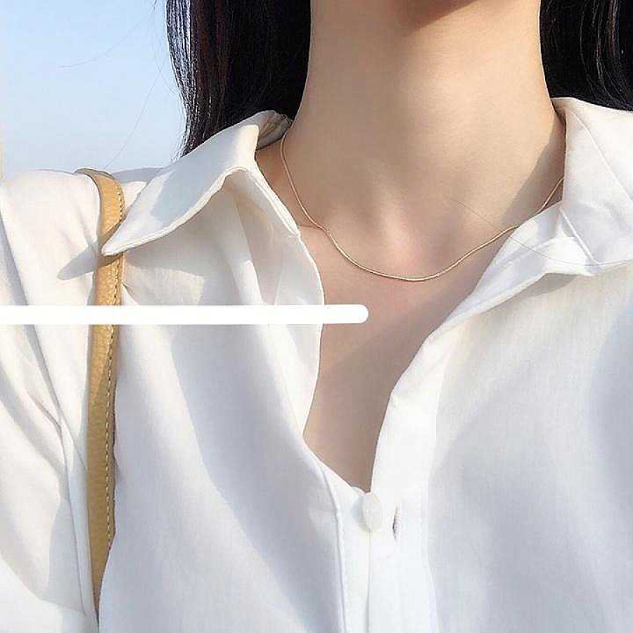 Women The Korean Fashion Necklaces | Snake Bone Necklace