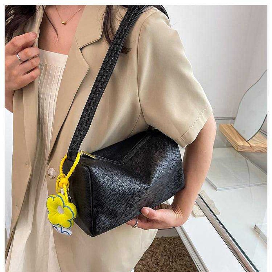 Women The Korean Fashion | Pu Textured Shoulder Bag