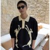 Clothing The Korean Fashion | Short Sleeve Knit Polo Shirt