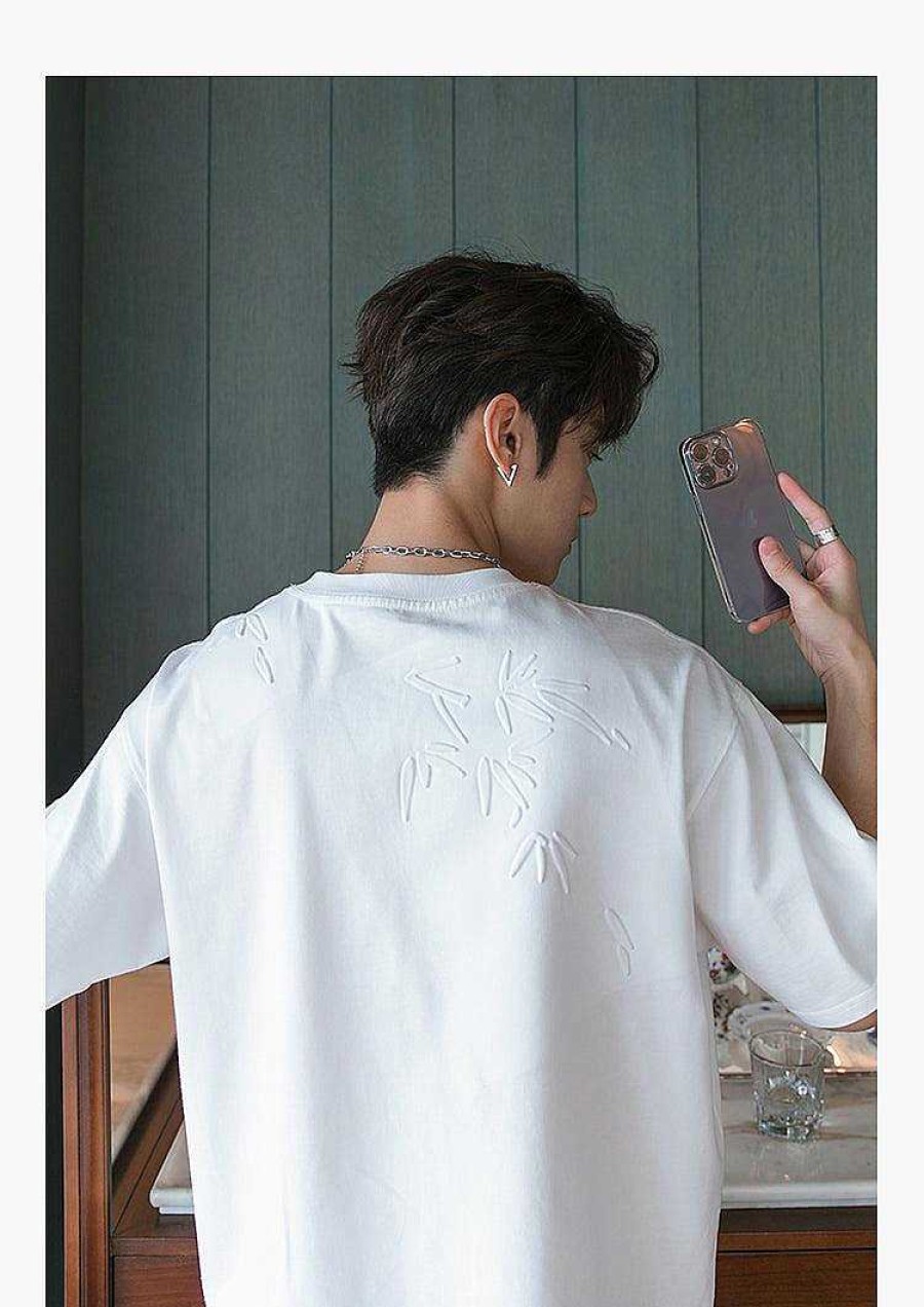 Clothing The Korean Fashion | Embroidered Short-Sleeve T-Shirt